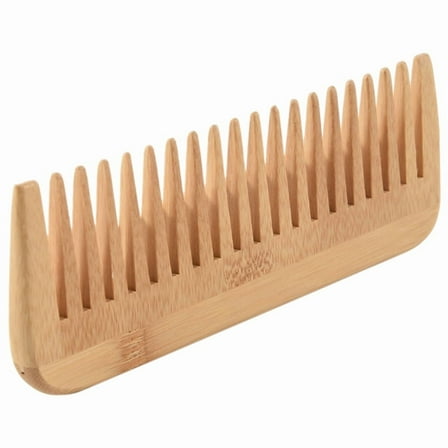 Thick Solid Wood Comb Wide Tooth Portable Styling Massage Anti-Static Hair Handleless Hairdressing