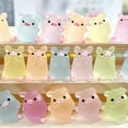 thumbnail image 3 of BAELLERT 12Pcs Colorful Luminous Pig Figurines Miniature Cartoon Pig Resin Ornaments Glowing in The Dark Cute Resin Craft Animal Statue DIY Micro Landscape Decoration for Phone Case Garden Dollhouse, 3 of 8