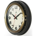 thumbnail image 6 of Infinity Instruments 10" Forecaster Antique Black & Bronze Transitional Analog Display Wall Clock, 6 of 7