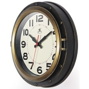 Infinity Instruments 10 Forecaster Antique Black & Bronze Transitional Analog Display Wall Clock