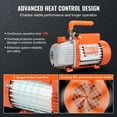 thumbnail image 3 of KFFKFF 1/5 HP Single Stage Vacuum Pump, 3.5 CFM, 120V AC Air Conditioning Vacuum Pump, 1/4" SAE Male 1/2" ACME Male Inlet, for HVAC Repair, Refrigeration Servicing, Resin Degassing, 3 of 9
