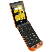 Case for CAT S22 Flip Phone, Nakedcellphone [Hunter Camouflage] Slim Hard Shell Protector Cover - Orange Camo