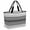 Gray, variant on Purple Ombre Stripe Beach Bag for Women, Large Breathable Mesh Beach Tote Bag, Farmhouse Striped Gradient Sandproof Lightweight Travel Bags for Vacation Picnic Swimming Pool 15.7"x15.7"x9.1"