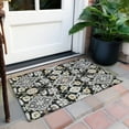 thumbnail image 6 of Addison Rugs Chantille Indoor/Outdoor Traditional Vintage Black Washable Rectangle Rug, 1'8" x 2'6", 6 of 6