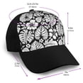 thumbnail image 2 of Naloa Tropical Leaves Adult adjustable Print Baseball Hat, Patchwork curved brim baseball capfor Men and Women, One Size, 2 of 5