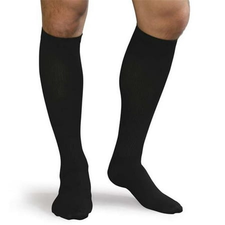 9408 - BL 20 - 30 mm Hg Compression Mens Support Socks, Black - Extra