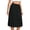 A-Black467, variant on Wxolcjlv Lace Edge Maxi Half for Women Elastic Waist Solid Underskirt Dress Layering
