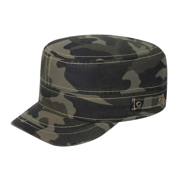 Unisex Blank, Military Hat, Green Camo/Green Camo, Adjustable Fit