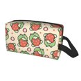 thumbnail image 2 of Goofa Frog Hold Strawberry Printed Toiletry Bag with Handle,Large Capacity Travel Makeup Cosmetic Bag for Women, Carry on Airport Airline Compliant Bag, 2 of 9