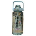 thumbnail image 2 of SAYOO Taza de agua con pajita de silicona, mango 2000ML Botella deportiva a prueba de fugas de gran capacidad SAYOO  Moda, 2 of 4