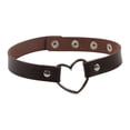 thumbnail image 2 of Gargantilla con cadena de corazón de amor, ajustable, suave, de moda, estilo vintage Café, 2 of 8