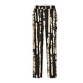 thumbnail image 4 of ZToonmas Womens Wide Leg Print Pants Elastic Waist Casual Long Pants, 4 of 5