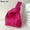 rose red, variant on Girls Knot Reusable Shopping Bags Knit Handbag Tote Bag Wrist Bag RED
