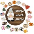 thumbnail image 2 of Gnome Door Hanger Seasonal Welcome Sign with Interchangeable Holiday Pieces, 2 of 8