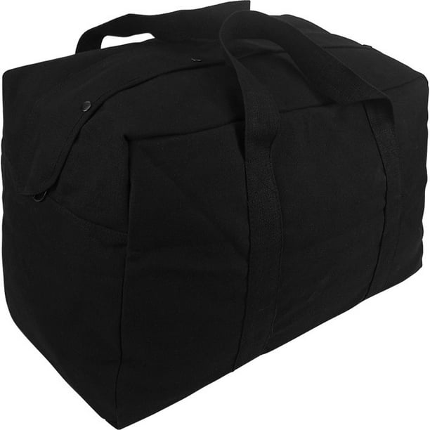 Black Military Parachute Traveling Cargo Bag