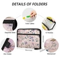 thumbnail image 3 of Organ Folder 14.2 x 0.8 x 10.6 Inches 13 Separate Pockets A4 Size Documents Folder A Sort Storage File Manager For The Home Office Watercolor Flower Picture, 3 of 7
