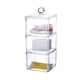 thumbnail image 4 of Caja de almacenamiento de algodón cosmético acrílico con tapa, apilable, caja de hisopos de algodón, cuadrada, transparente, caja de joyería de escritorio, 4 of 6