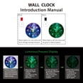 thumbnail image 6 of Slient Wall Clock for Living Room - Blue Wall Clock Battery Operated 14 Inch - Glow in the Dark Wall Clock for Kids, 6 of 6