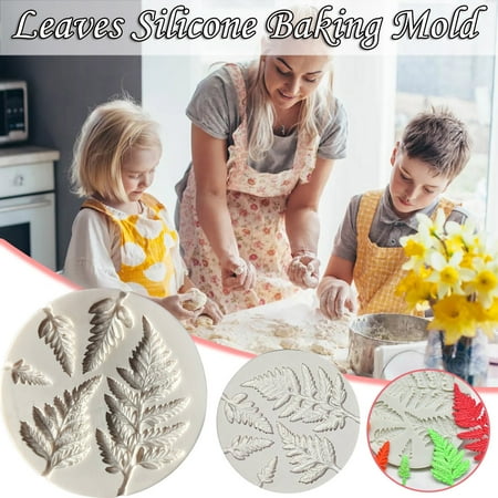 

Hxroolrp Home Decor Cake Mould Silicone Chocolate Baking Mold Cake Decoration Flower Leaves Cake DIY Mould