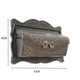 thumbnail image 2 of Mailboxes for Homes Wall Vintage Exterior Post Mailbox, Aluminum Newspaper Mail Box For House, 2 of 4