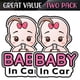 thumbnail image 1 of Paquete de letreros y calcomanías de Bebé en el auto (estilo niñas) para niñas, calcomanías para autos de bebé, tablón de anuncios con calcomanías de seguridad removibles, lindas calcomanías para vent, 1 of 5