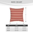 thumbnail image 2 of DouZhe Housses de Coussin Décoratives en Velours Lot de 2, Housse de Coussin Carrée Douce avec Fermeture Éclair Invisible Étoiles Patriotiques Rayures Rouges Impression, 20"x20 Pouces, 2 of 6