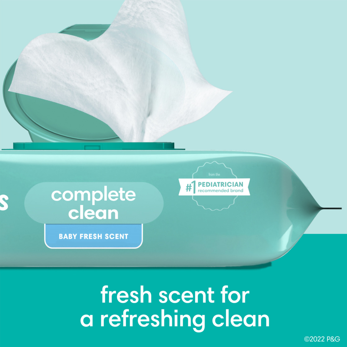 Pampers Complete Clean Baby Fresh Wipes, 12-Pack, 864 Count photo 5