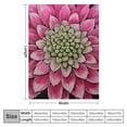 thumbnail image 4 of Chilfamy Flowers Flannel Blanket Throw for All Seasons Lightweight Blanket with High-Quality Material 40x50in, 4 of 6