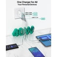thumbnail image 3 of [Cargador] Cargador de pared USB C Aiminu, adaptador PD rápido de 4 puertos de 40 W, 3 of 7