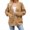 Brown, variant on Vedolay Casual Tops for Women Slim-Fit Casual Fall Fashion Double Flap Pockets Casuals Jacket,Gray M