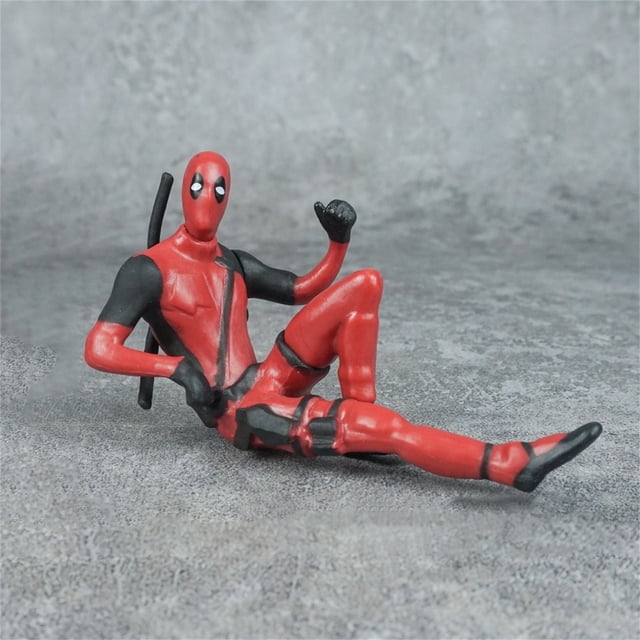 6-Inch Red Deadpool Superhero Action Figure Toy Model Gift for Boys and Girls
