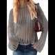 thumbnail image 1 of Pañuelos de Crochet para Mujer, Pareos de Baño Calados, Trajes de Verano Tejidos Gris S, 1 of 7