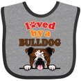thumbnail image 3 of Inktastic English Bulldog Dog Girls Baby Bib, 3 of 4