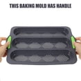 thumbnail image 3 of Moule à Baguette Multifonction à Trois Fentes en Silicone Antiadhésif Accessoire de Cuisson, 3 of 8