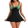 thumbnail image 1 of Conjunto de tankini con tiras en la espalda para mujer, traje de baño de dos piezas, ropa de playa Fridja  nalpqowj51197, 1 of 7