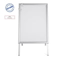 thumbnail image 3 of M&T Displays UAB3550N22X2000 Sandwich Board Sidewalk Sign Poster Menu Holder A-Frame Double Sided 22x28 Silver, 3 of 7