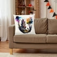thumbnail image 6 of Holloyiver 18 x 18 Inch Throw Pillow Covers, Scary Halloween Castle Printing, Square Velvet Pillow Covers, Outdoor Decor Cushion Case Decor Pillowcases for Sofa Couch Bedroom, 6 of 6