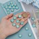 thumbnail image 3 of 24pcs 12 Constellation Turquoise Beads 15mm Zodiac Signs Beads Flat Round Beads Craft Beads Disc Beads Loose Spacer Beads for DIY Earrings Bracelet Necklace Jewelry Making(Gold on Blue), 3 of 5