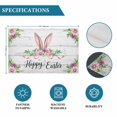 thumbnail image 6 of Easter Placemats Set of 12, Spring Farmhouse Watercolor Bunny Flower Wood Grain Placemats for Dining Table, Place Mats for Kitchen Tabletop, Waterproof Wipeable Dining Table Mats Set, 6 of 9