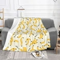thumbnail image 2 of XMXT Throw Blanket, Banana Cartoon Print Machine Washable Blankets for Sofa, 40 x 30 inches, 2 of 9