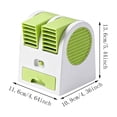 thumbnail image 2 of OCCOA Air Mini Desktop Fan Quiet Portable Air Cooler with Water Ice Storage Drawer for Student Dorm Office Desk Indoor Use, Green, 2 of 6