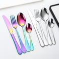 thumbnail image 4 of 24-Piece Flatware Set Stainless Steel Tableware Cutlery Set Service for 6 with High-grade Storage Case for Home Kitchen Restaurant Hotel, 4 of 7