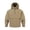 A_ Khaki, variant on Men's Stylish Half-Zip Hoodie with Dual Zipper Pockets, Solid Color Long Sleeve Casual Sweatshirt, Adjustable Drawstring Hood Urban Street Fashion Outfit Gray XS