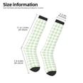 thumbnail image 2 of Balery Green Checkboard Calcetines novedosos Calcetines deportivos Calcetines hasta la rodilla Calcetines de algodón Calcetines originales y geniales, 2 of 6