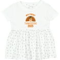 thumbnail image 3 of Inktastic Cute Turkey My First Thanksgiving 2025 Girls Baby Dress, 3 of 5