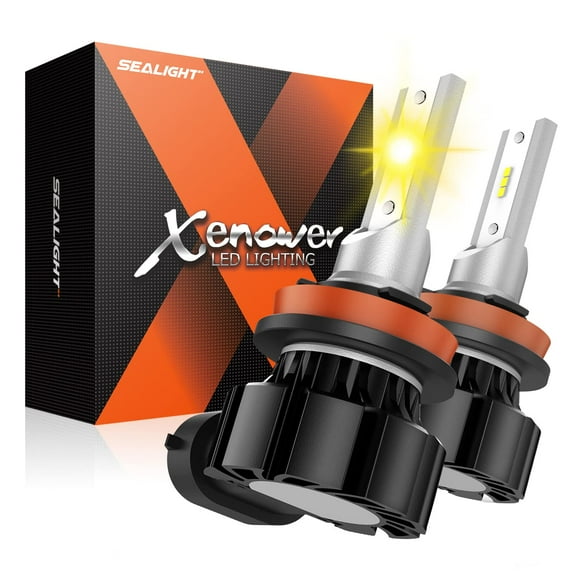 Bombillas LED antiniebla SEALIGHT H11/H8/H16 3000 K amarillo ámbar