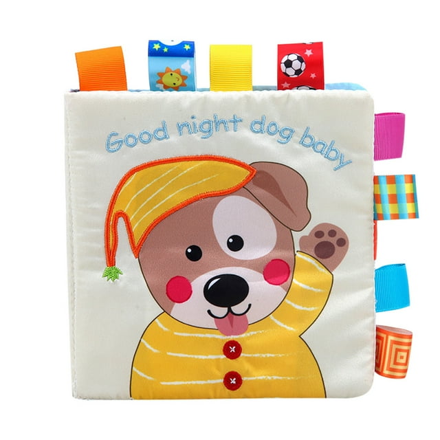 Binwennn Baby Dog Cloth Book Baby Toy Cloth Development Sound Books Baby Necessities 6-12 Months Baby Puzzles 6-12 Months My First Year Baby Book Babies First Books Baby Record Book Baby Photo Book