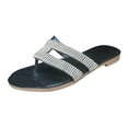 thumbnail image 2 of Summer Flat Bottom Shoes Rhinestone Flip-flops Women Flip Flops Casual Slippers, 2 of 4