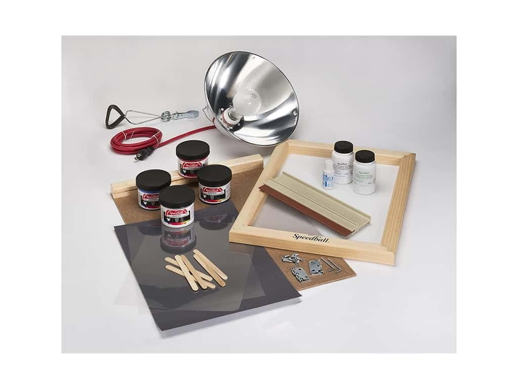 Speedball Advanced All-In-One Screen Printing Kit, Includes LED UV Exposure Lamp