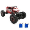 HB-P1801 2.4GHz 4WD 1/18 Scale 4x4 Rock Crawler Off-road Buggy Vehicle RC Car Truck With 2 Batteries, Red